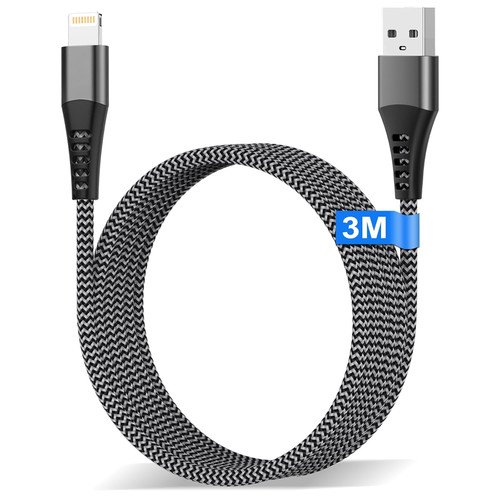 Iphone charger cable mfi - iphone, 3m,mfi