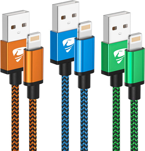 3pack iphone charger cable - 3pack,