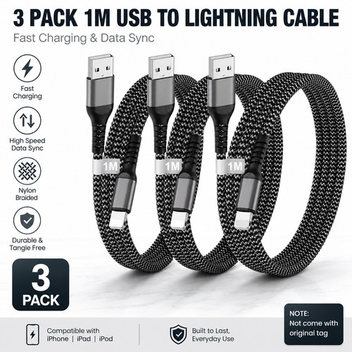 Blitezz 3pack iphone - blitezz, 1m