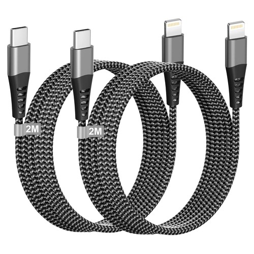 Usb lightning cable 2m - usb, c